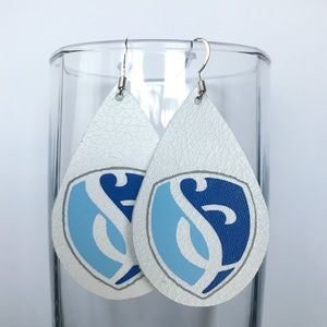 Sporting Kansas City Leather Earrings